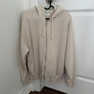 Aritzia, Azure Skies Cream Hoodie Sweatshirt